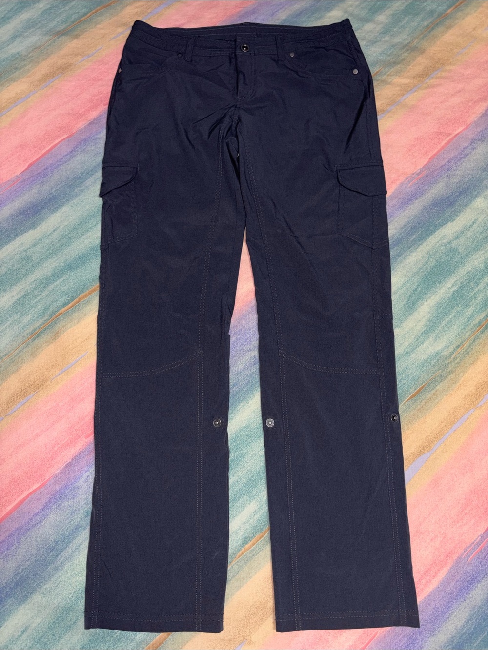 KUHL Womens Cargo Hiking Pants Charcoal Grey Size 12 Regular Outdoor Trail